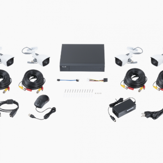 KIT CCTV TODO INCLUIDO 4 CAMARAS METALICAS
