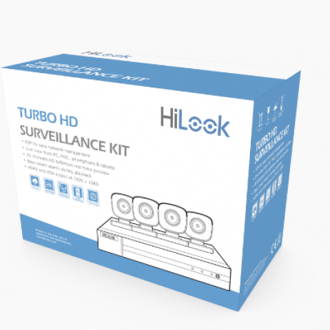 KIT CCTV TODO INCLUIDO 4 CAMARAS METALICAS