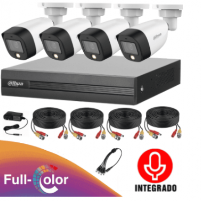 KIT DAHUA 2MP FULLCOLOR + MICROFONO