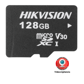 Memoria microSD / Clase 10 de 128 GB / Especializada Para Videovigilancia / Compatibles con cámaras HIKVISION
