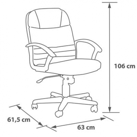 SILLA EJECUTIVA CON RESPALDO MEDIO