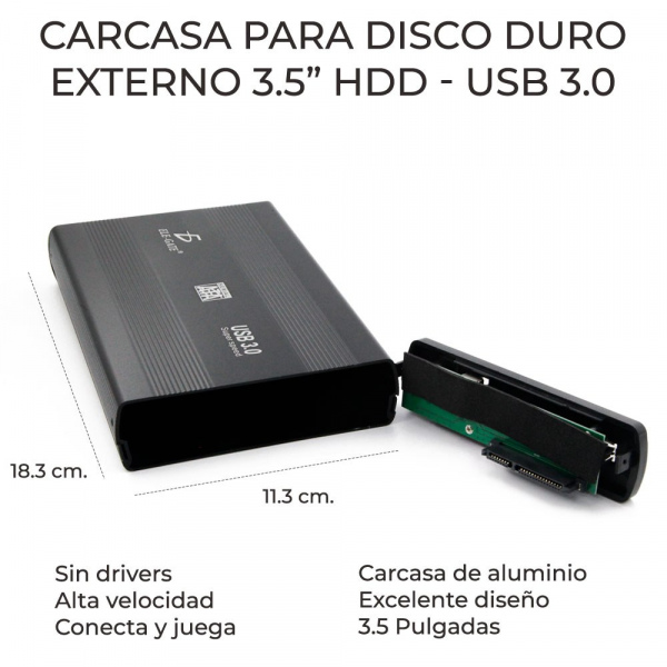 GABINETE PARA DISCO DURO 3.5"